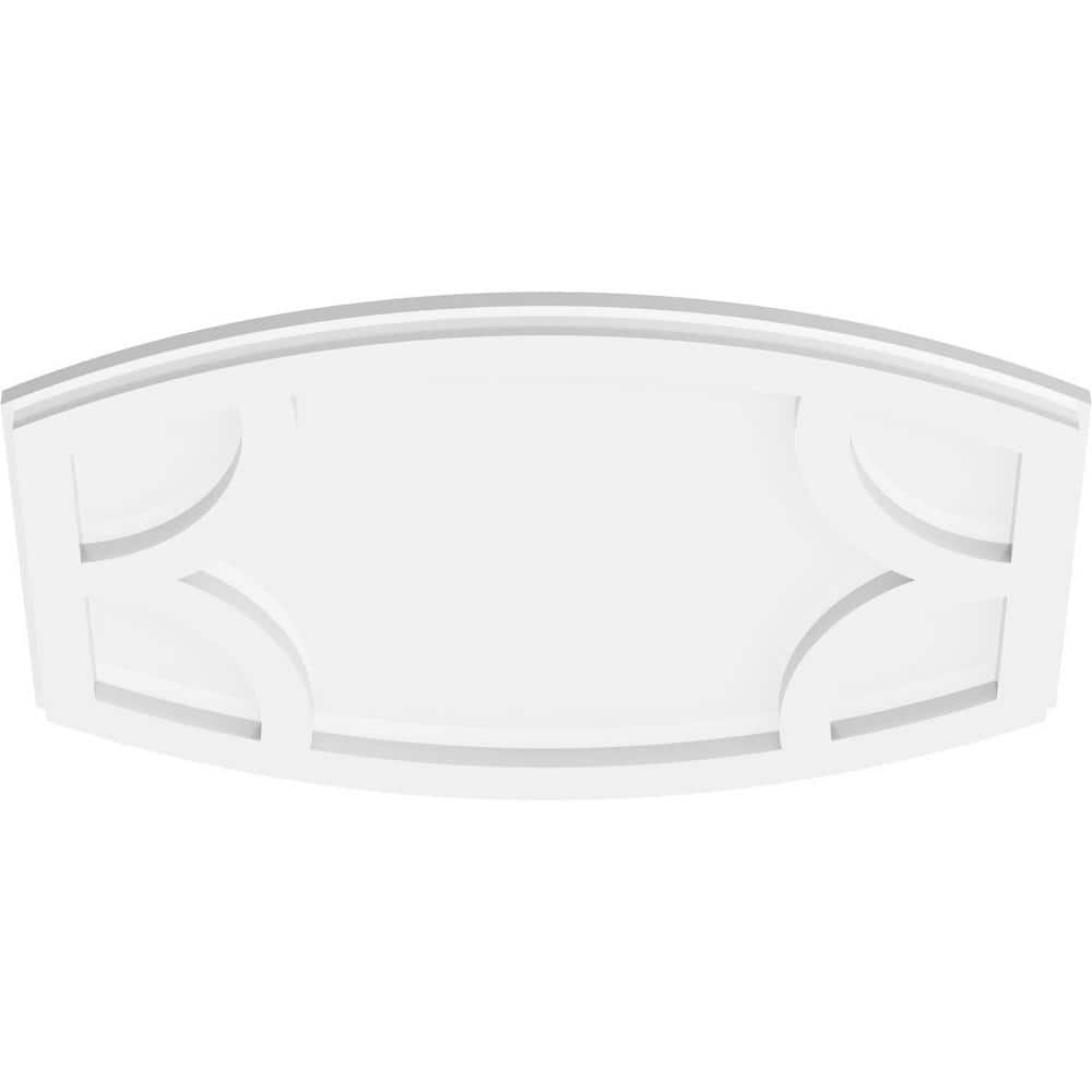 White PVC Contemporary Ceiling Medallion, 20" x 13.38"
