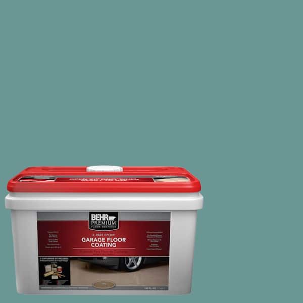 BEHR Premium 1-gal. #PFC-48 Aqua Marble 2-Part Epoxy Garage Floor Coating Kit