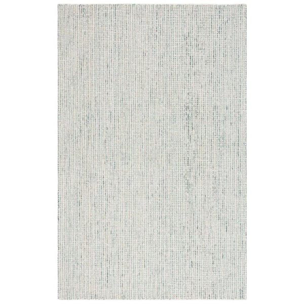 SAFAVIEH Abstract Green/Ivory 2 ft. x 4 ft. Modern Crosshatch Area Rug