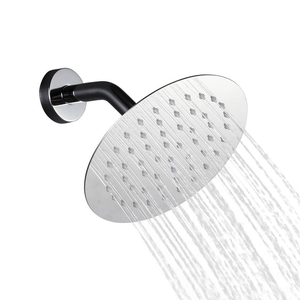 1-Spray Patterns with 1.8 GPM 8 in. Wall Mount Rain Fixed Shower Head in Polished Chrome price history on PriceWatchPro