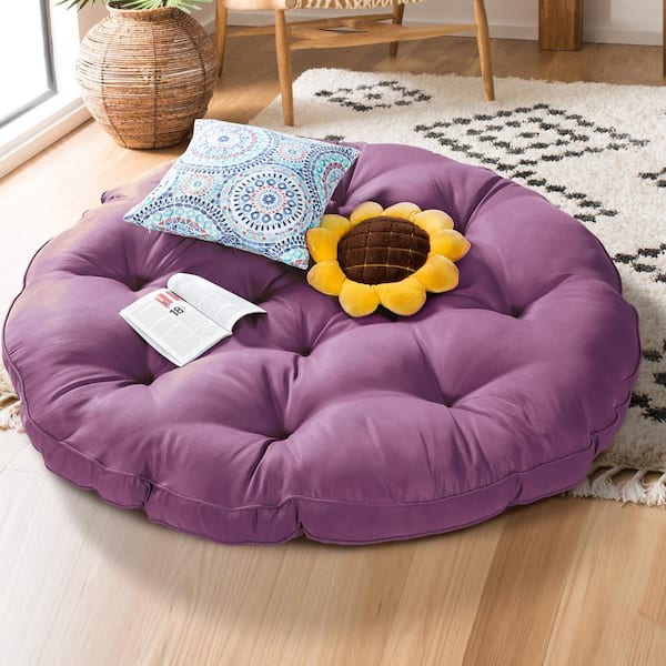 JOYSIDE 52. in. W x 4 in. H Outdoor Lounge Papasan Cushion PSCU-M22-LVD -  The Home Depot