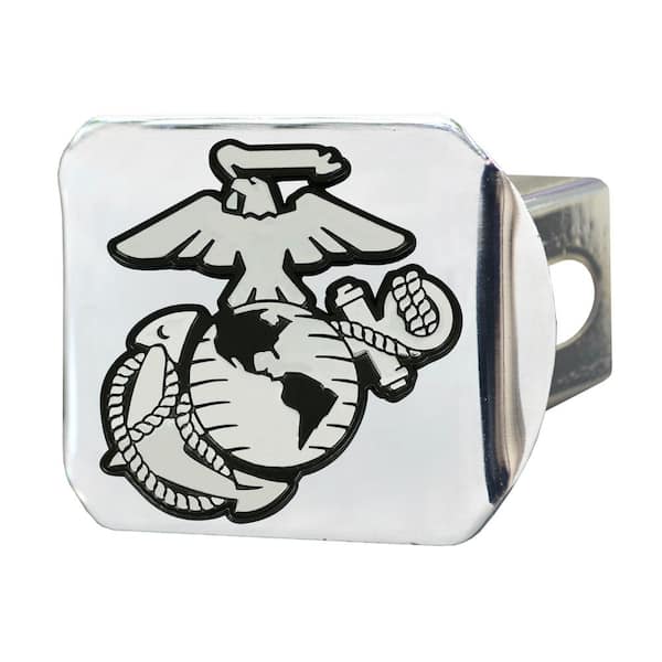 FANMATS U.S. Marines Type III Chrome Hitch Cover with Chrome Emblem