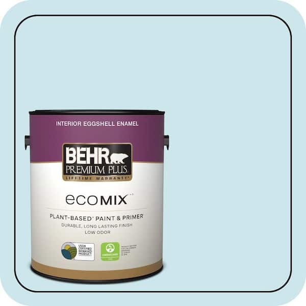 1 gal. #MQ3-52 Ethereal Mood Eggshell Enamel EcoMix Plant-Based Interior Paint & Primer