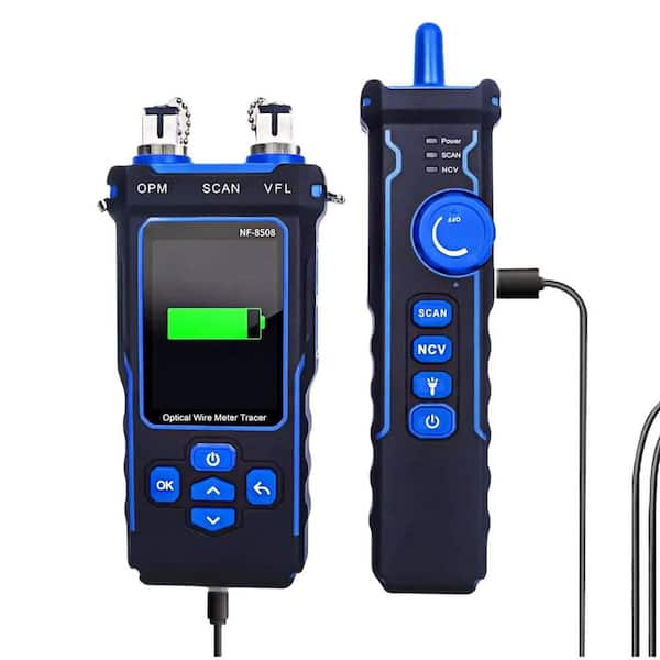 Network Cable Tester with Optical Power Meter, CAT5 CAT6 Ethernet Tester, RJ45 Tester for Telephone, PoE, Wire Tracer