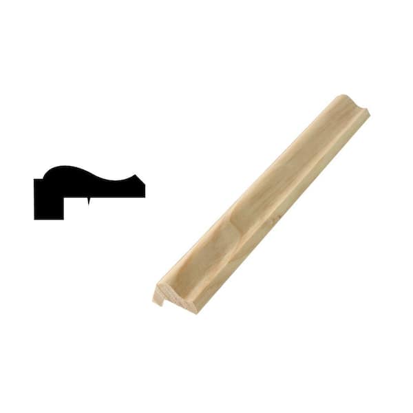 Woodgrain Millwork WM 292 9/16 in. x 1-1/8 in. Solid Pine Ply Cap Moulding