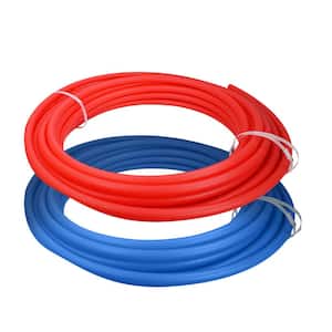 1/2 in. x 100 ft. 1-Red 1-Blue PEX Tubing Potable Water Pipe Combo
