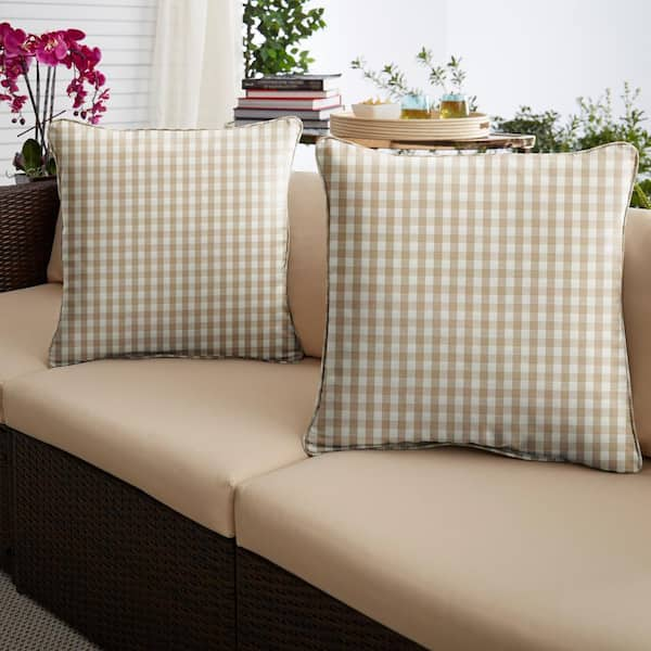 Beige best sale outdoor pillows