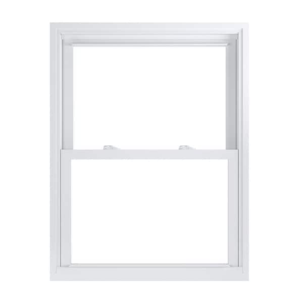 American Craftsman 31.75 in. x 41.25 in. 70 Pro Series White Double Hung Low-E Argon PS Glass Vinyl Replacement Window, Screen Incl