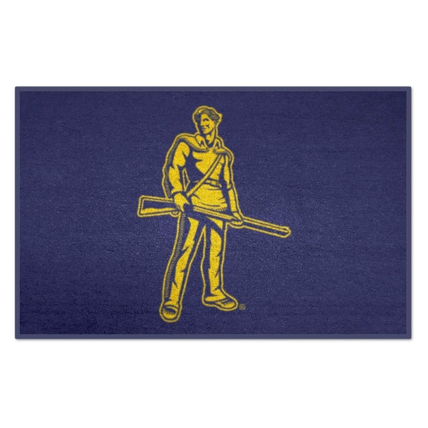 FANMATS West Virginia Mountaineers Blue 2 ft. x 3 ft. Starter Mat Area Rug