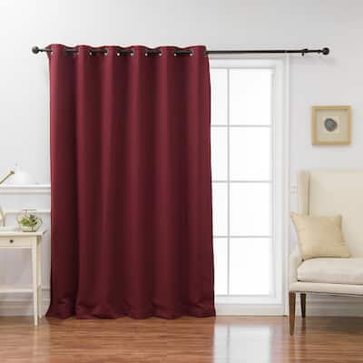 North Home Princeton 56 by 96-Inch Drape with Grommet Top Burgundy 