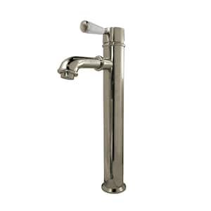 Paris Single Hole Single-Handle Vessel Bathroom Faucet in Brushed Nickel
