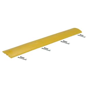 72 in. x 12 in. x 2.25 in. Plastic Speed Bump with Concrete Hardware