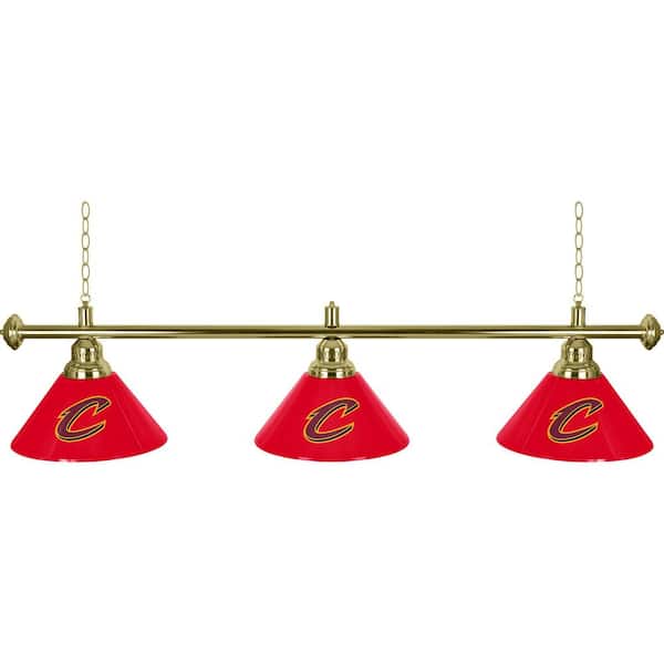 Unbranded Cleveland Cavaliers Logo 3-Light Red Billiard Light