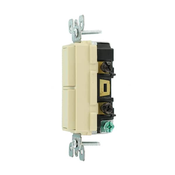 Switch ライト Leviton 15 Amp Decora Commercial Grade Combination Two 3-Way
