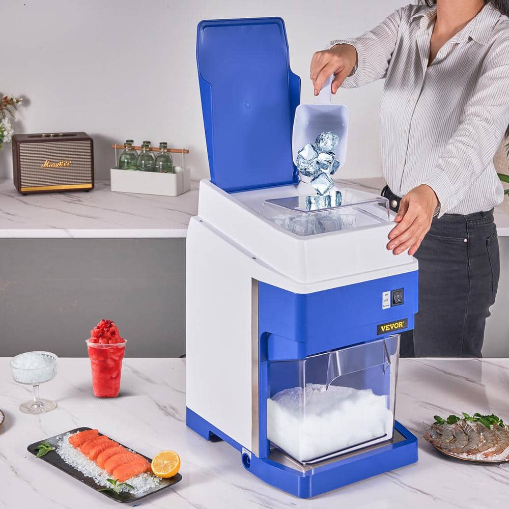 VEVOR Blue Stainless Steel Countertop Snow Cone Maker