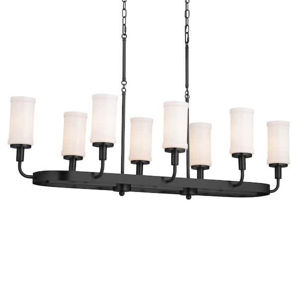 Kichler Vetivene 8-Light Black Farmhouse Chandelier