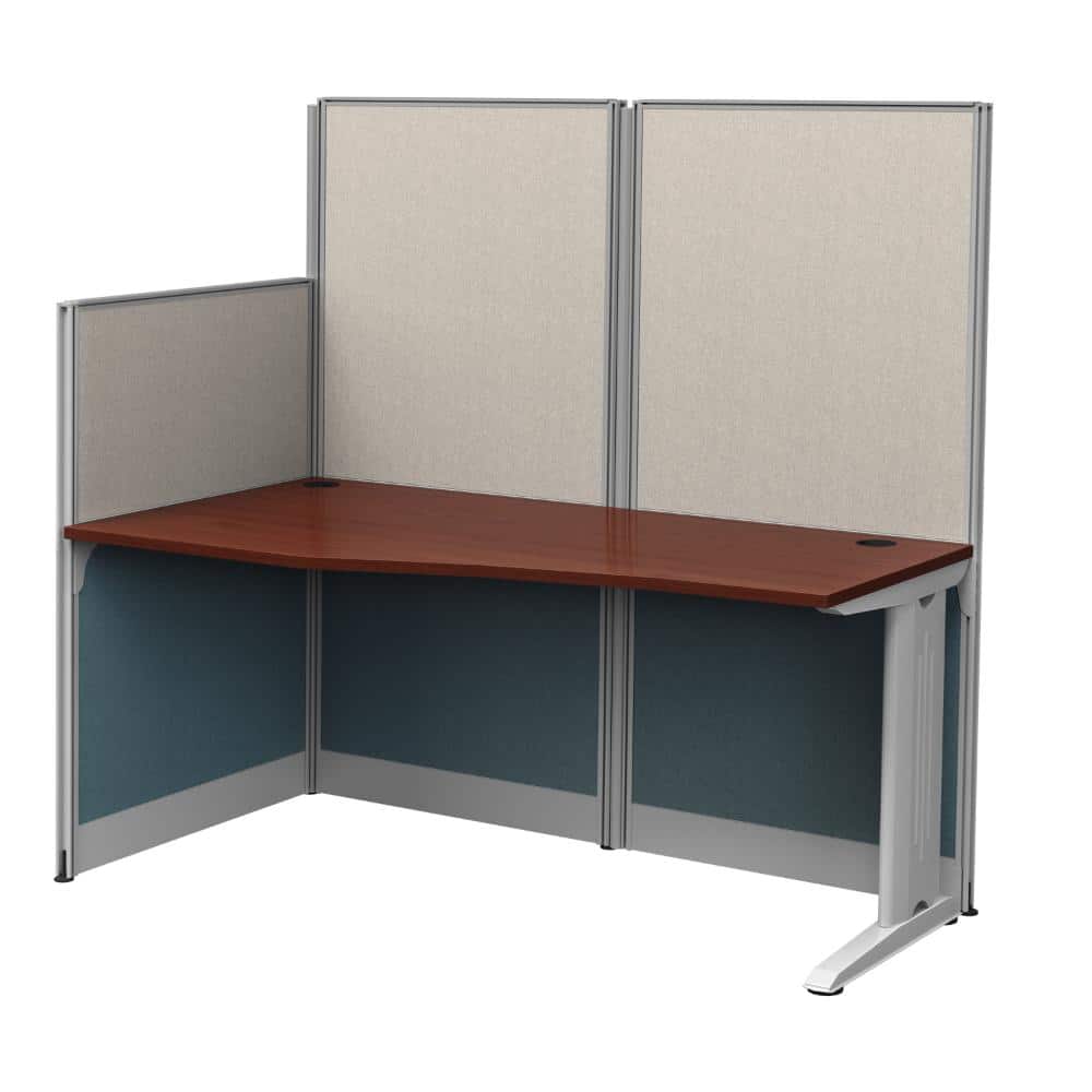 Instant Office 65W x 33D Straight Workstation with Panel, Hansen Cherry