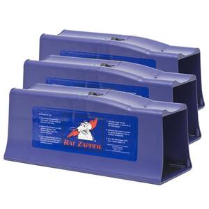 Humane Battery-Powered Indoor Classic Electronic Rat Trap (3-Count)