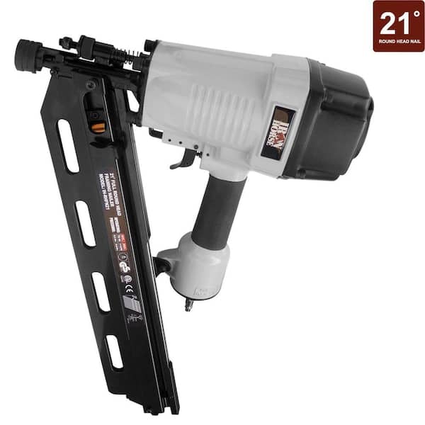Iron Horse 3-1/2 in. 21 Degree Full Round Head Framing Nailer with Case