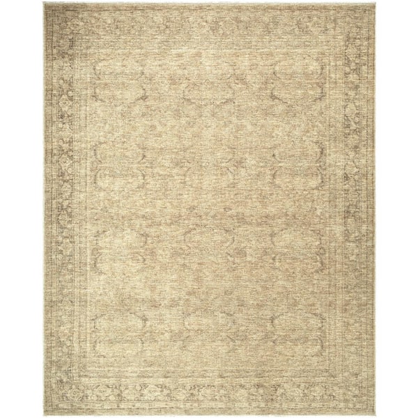 Livabliss Galey Alix x Livabliss Fetscher V Vintage Damask Area Rug, 6'7 in. x 9'6 in. (7' x 10'), Dusy Sage