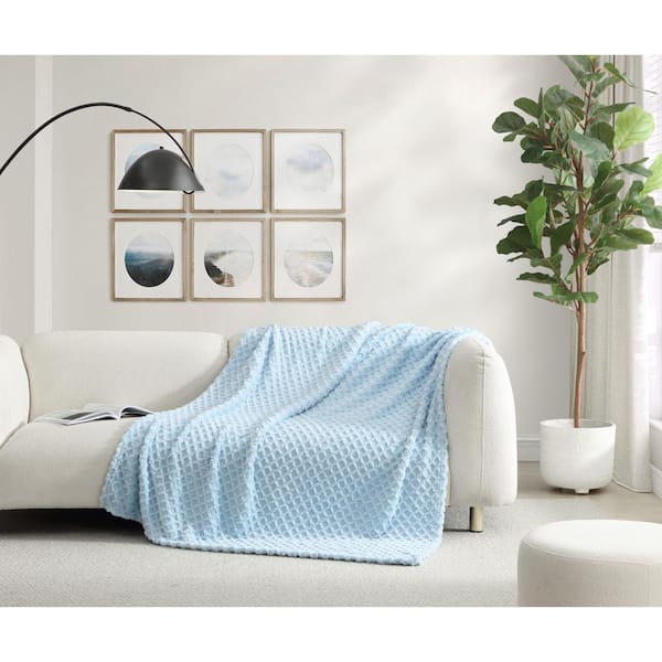 Swift Home Jacquard Plush Throw Blanket 50 in. x 70 in. 108471-LB