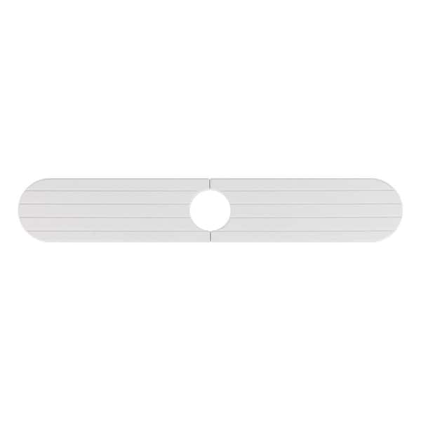 AVITAS 23.6 in. Fast Drying Diatomaceous Earth Faucet Drying Mat in Grey White