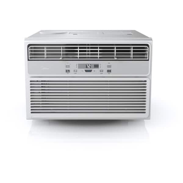 Midea EasyCool 6,000 BTU Window Air Conditioner with FollowMe Remote Control in White/Silver