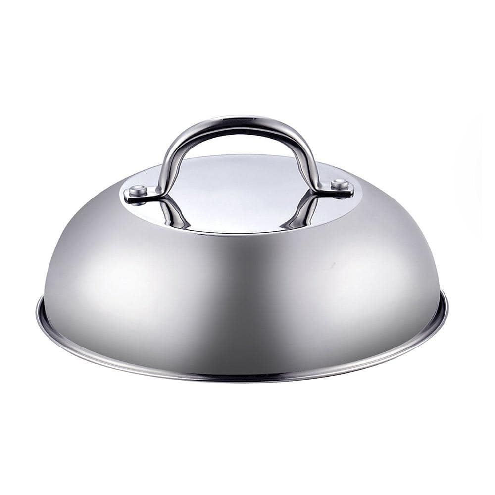 9.5-Inch Stainless Steel Grill Steaming Dome Lid