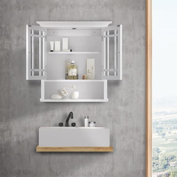 Elegant Home Fashions Albion 22 In W X, Elegant Bathroom Wall Cabinets
