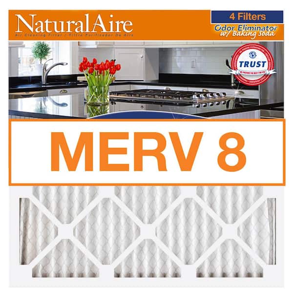 14 in. x 18 in. x 1 in. Standard Baking Soda MERV 8 Pleated Air Filter (4-pack)