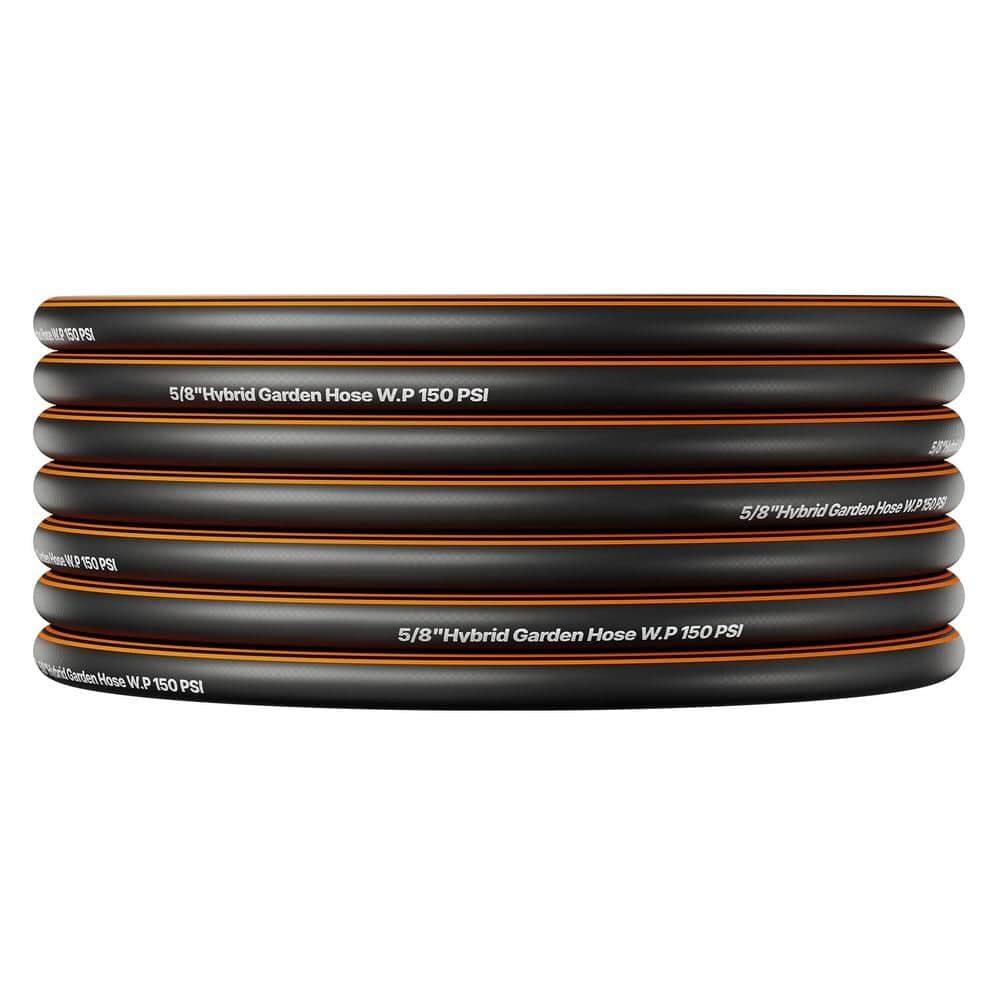 Garden Hose 200 ft 5/8 in 4-Layer Rubber 150 PSI Working w/10 Pattern Nozzle 3/4 in Fitting Non-Bend for Large Property price history on PriceWatchPro