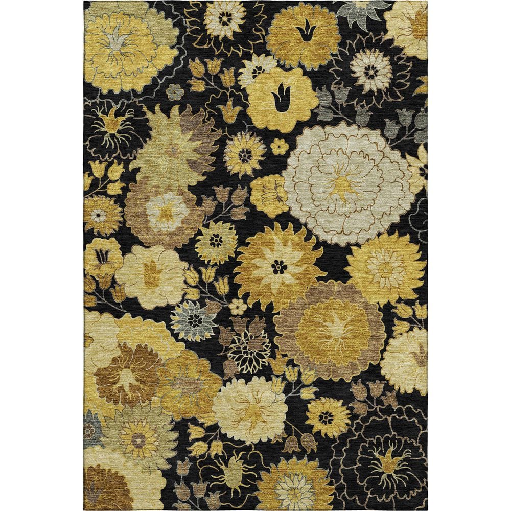 Mayfield Premium Machine Washable Abstract AMF2294 Black 10 ft. x 14 ft. Area Rug price history on PriceWatchPro