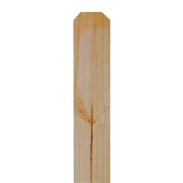 Outdoor Essentials 1 in. x 3-1/2 in. x 6 ft. Pine Dog-Ear Fence Picket