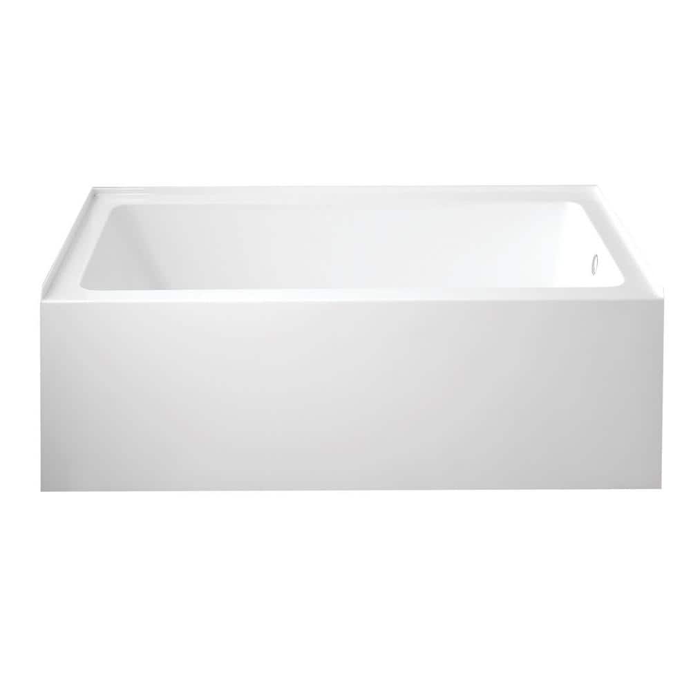 Oriel 60 in. Acrylic Right Drain Rectangular Apron Front Bathtub in White price history on PriceWatchPro