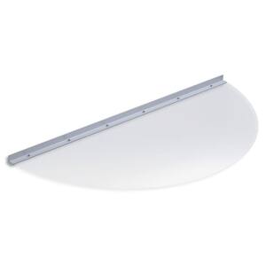 41 in. x 19 in. Semi-Round Clear Polycarbonate Window Well Cover