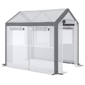 96 in. W x 72 in. D x 88 in. H Walk-In Tunnel Greenhouse with Roll-Up Windows
