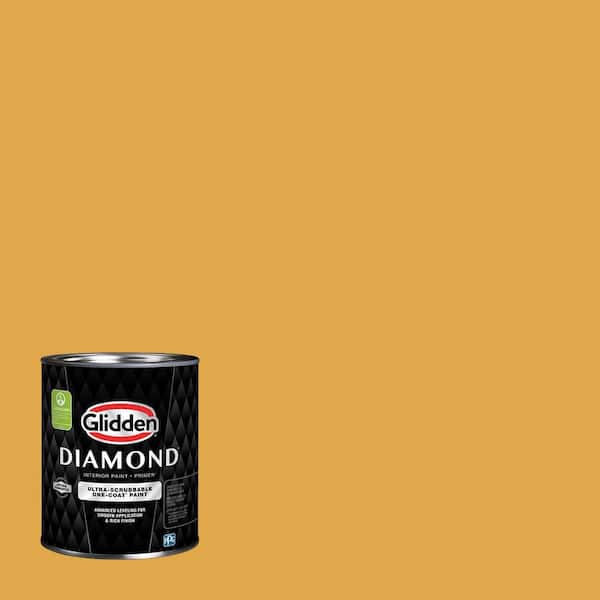 Glidden Diamond 1 qt. PPG1209-6 Brass Mesh Eggshell Interior Paint with Primer