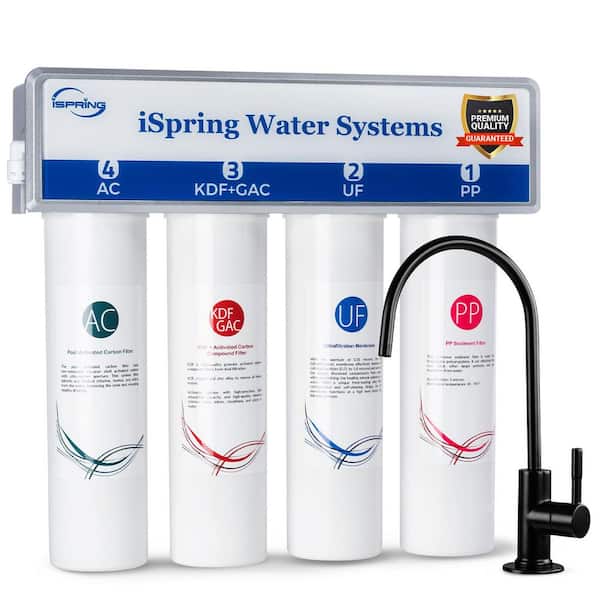0.01 Micron Ultra Filtration Under Sink Water Filter System, High Capacity Water Filter, Removes 99.99% Contaminants