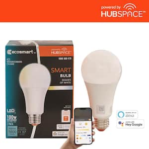 100-Watt Equivalent Smart A21 Tunable White CEC LED Light Bulb with Voice Control (1-Bulb) Powered by Hubspace