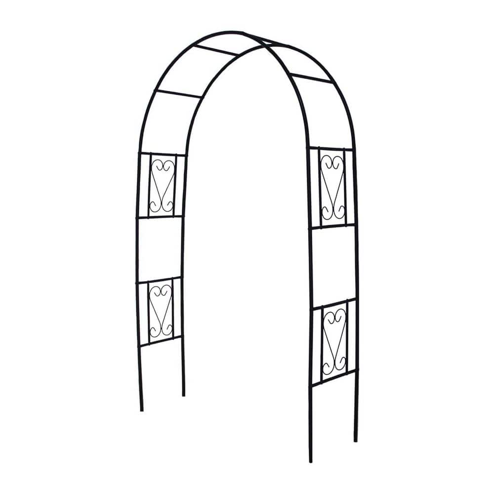 83.9 in. x 49 in. Iron Garden Trellis Archway Heavy Duty Metal Arbor for Climbing Plants Outdoor Patio Wedding Decor price history on PriceWatchPro