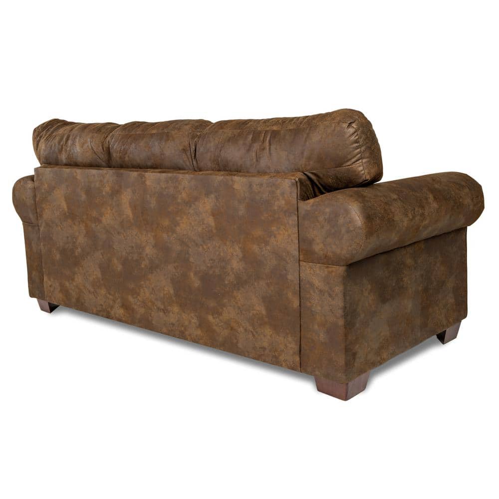 Buckskin Brown Microfiber Nailhead Sleeper Sofa