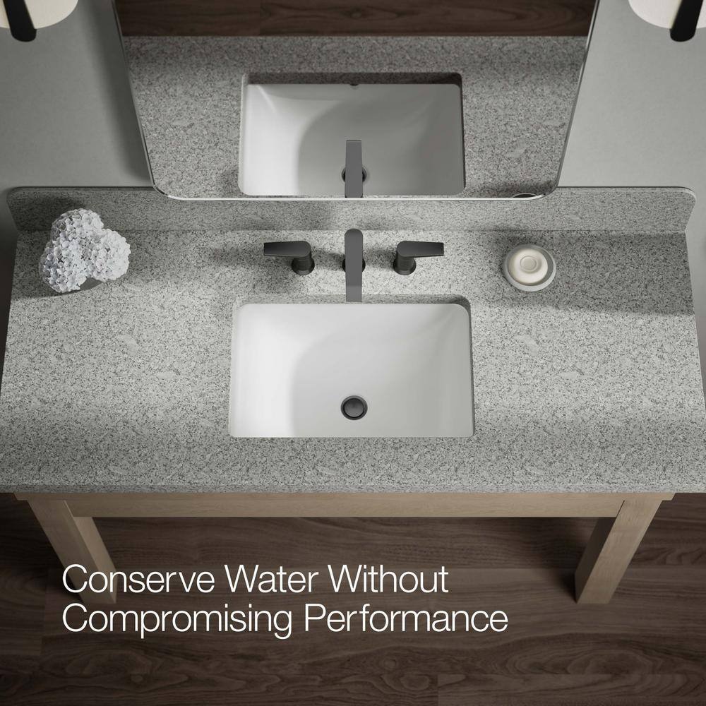 Minimalist Matte Black 2-Handle Widespread Bathroom Faucet