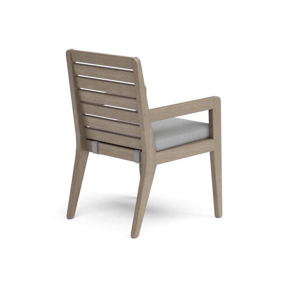 Coastal Gray Acacia Wood 5-Piece Outdoor Dining Set