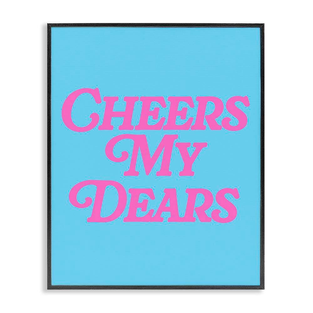 Cheers My Dears by House of Lulu Black Framed Food Giclee Art Print 30 in. x 24 in. price history on PriceWatchPro