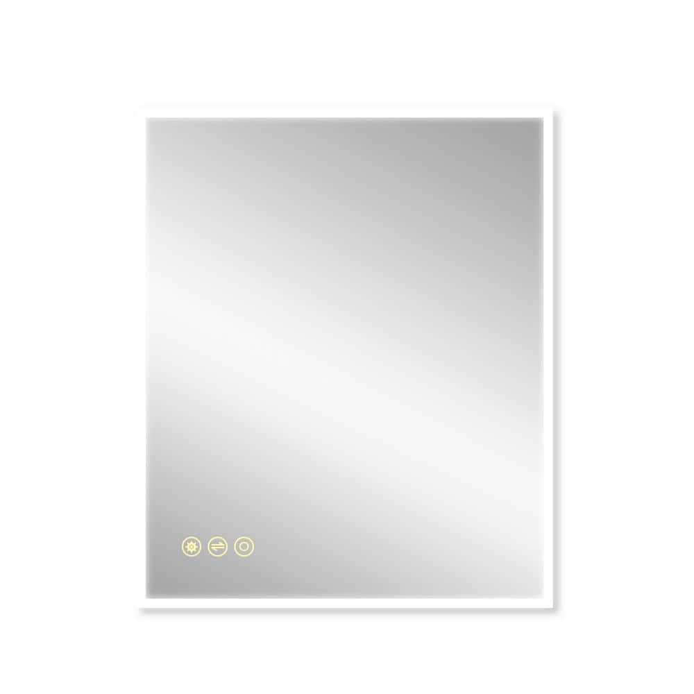 48 in. W x 36 in. H Rectangular Frameless Anti-Fog Wall Mounted LED Light Bathroom Vanity Mirror in Silver price history on PriceWatchPro