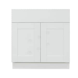 Anchester Assembled 24 in. x 34.5 in. x 24 in. Base Cabinet with 2-Door and 1-Drawer in Classic White