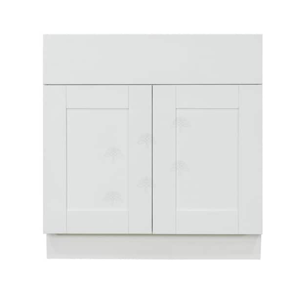 LIFEART CABINETRY Anchester Assembled 42 in. x 34.5 in. x 24 in. Base Cabinet with 2-Door and 1-Drawer in Classic White
