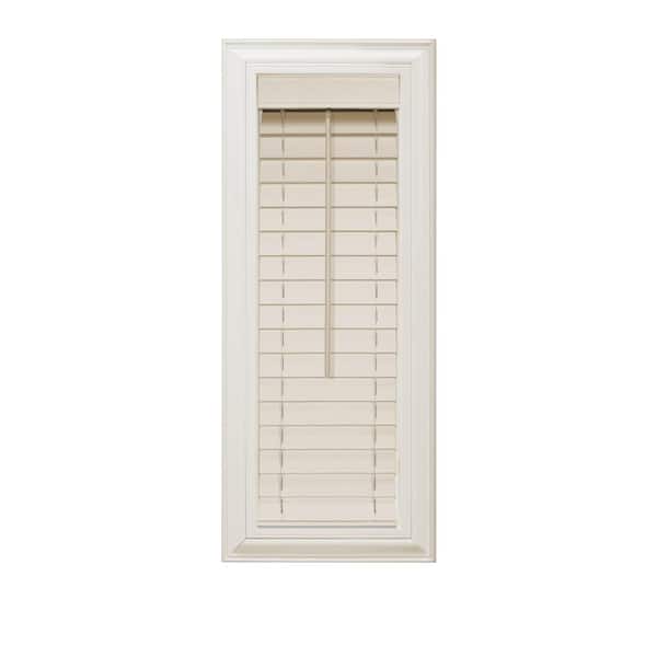 Home Decorators Collection Beige 2 in. Faux Wood Blind - 10 in. W x 48 in. L (Actual Size 9.5 in. W x 48 in. L)