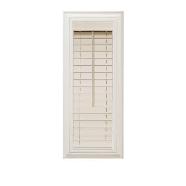 Home Decorators Collection Beige 2 in. Faux Wood Blind - 12 in. W x 48 in. L (Actual Size 11.5 in. W x 48 in. L)