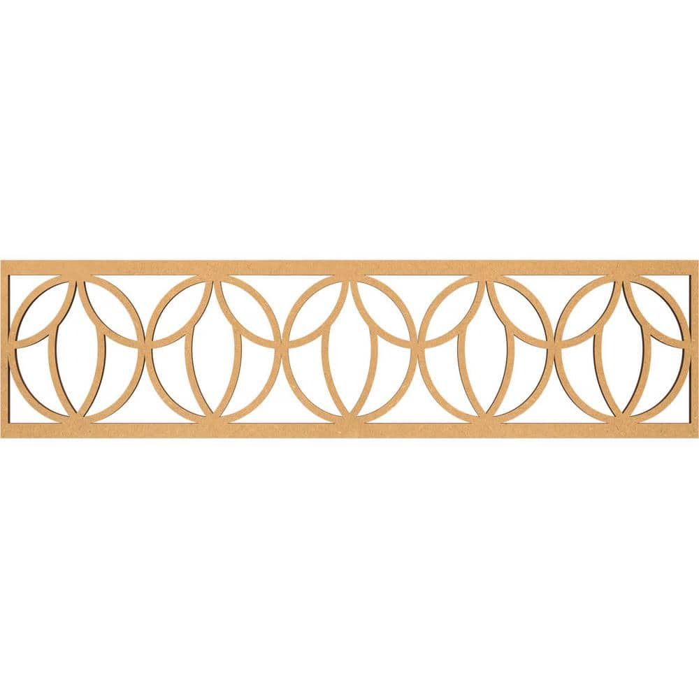 Ekena Millwork Shoshoni Fretwork 0.375 in. D x 47 in. W x 12 in. L MDF Wood Panel Moulding